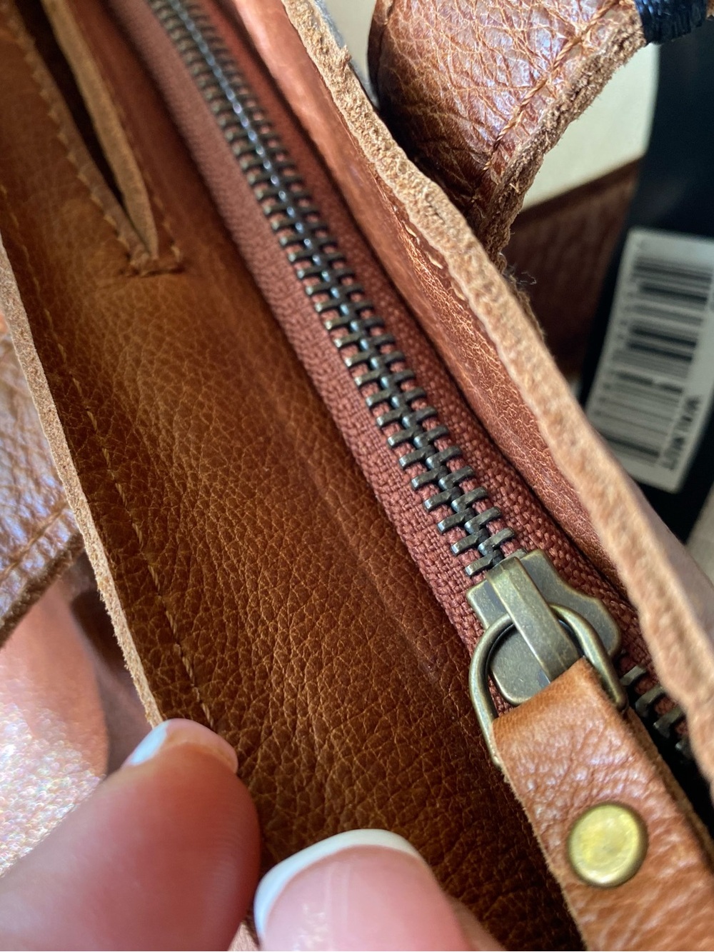 NEW Latico Lizzie Leather Walnut Brown Tote - Picture 6 of 9